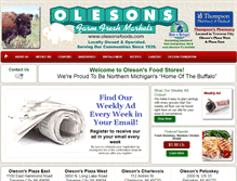 Tablet Screenshot of olesonsfoods.com